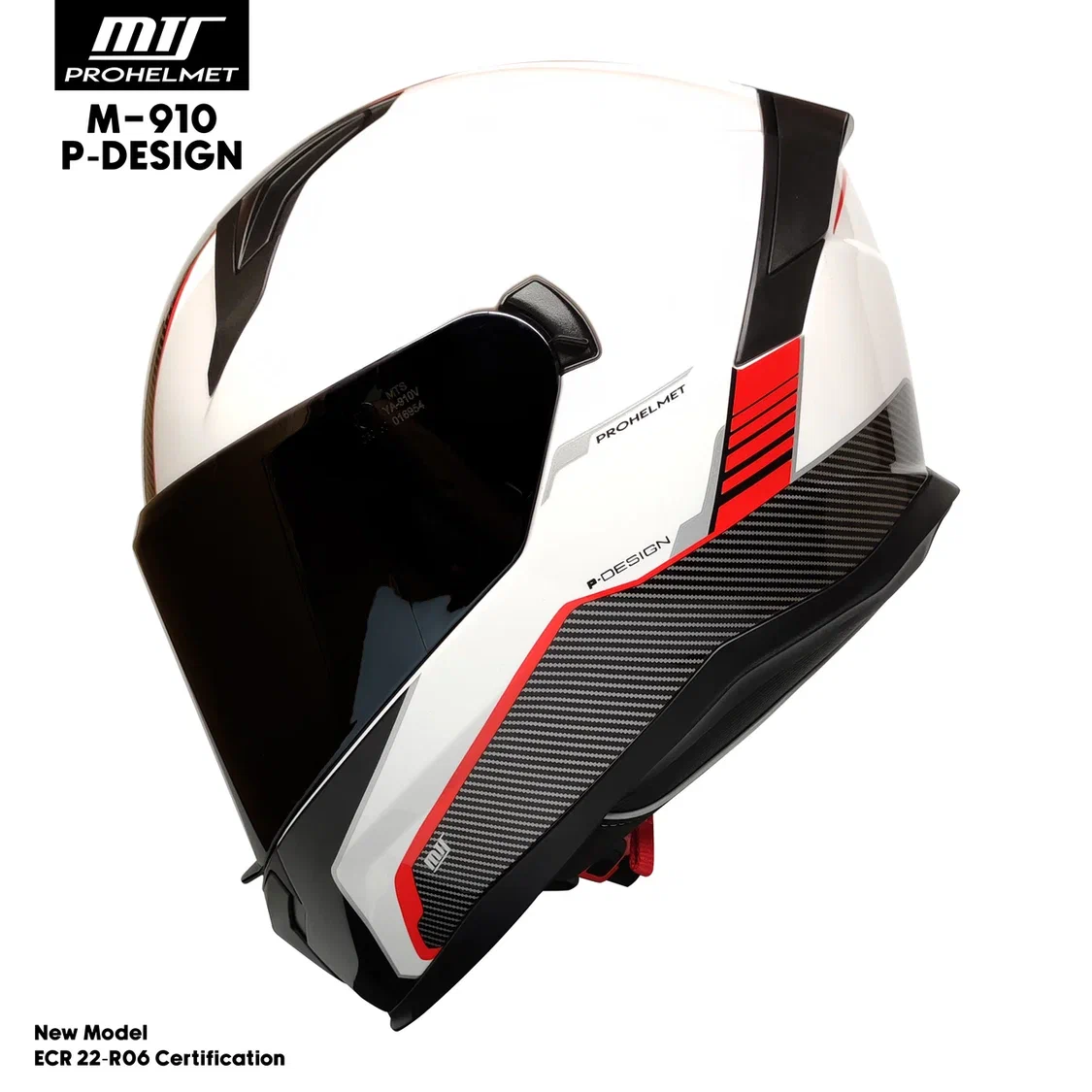 MTS 910 WHİTE  İÇTEN GÜNEŞ GÖZLÜKLÜ FULL FACE KASK