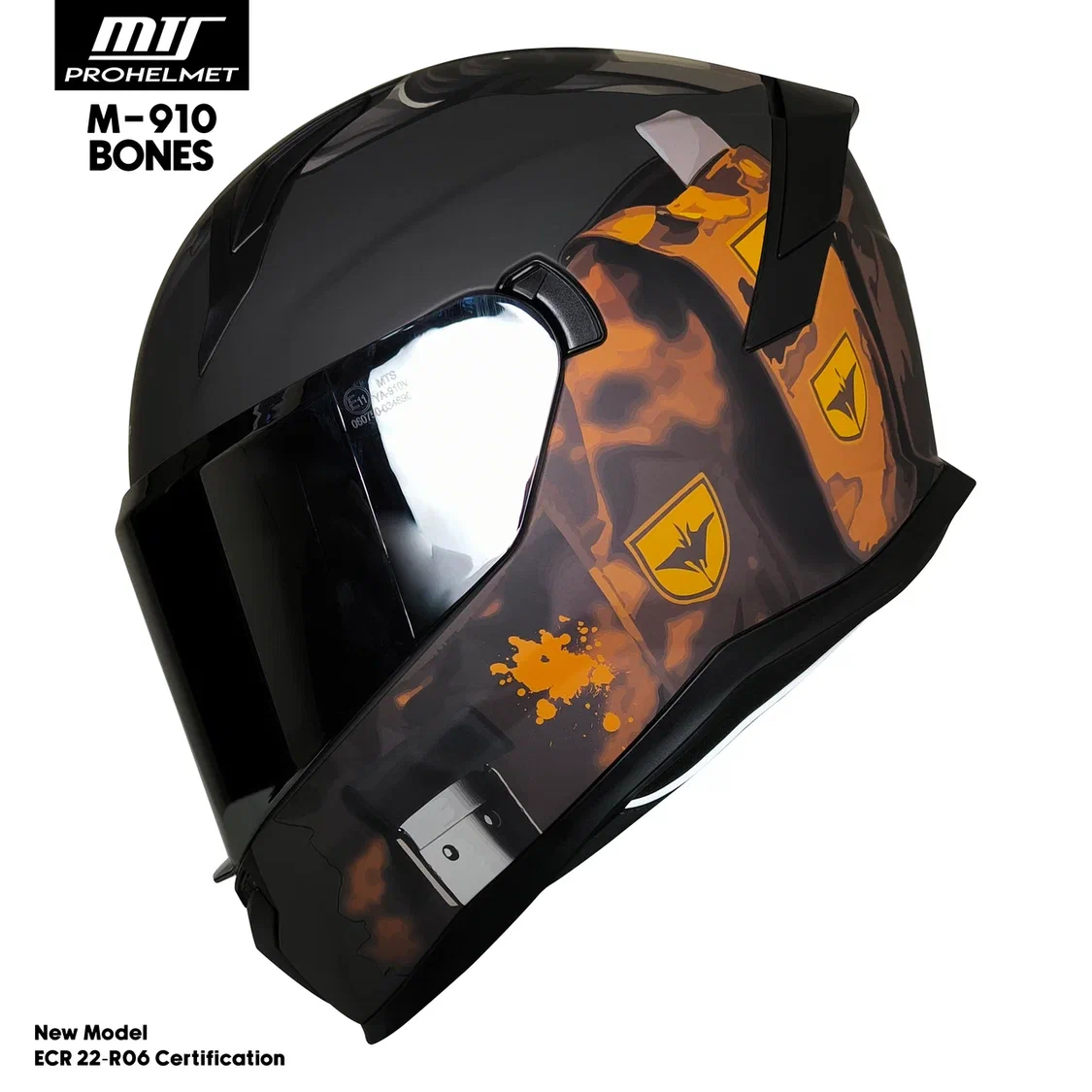 MTS 910 BOMES MAT İÇTEN GÜNEŞ GÖZLÜKLÜ FULL FACE KASK