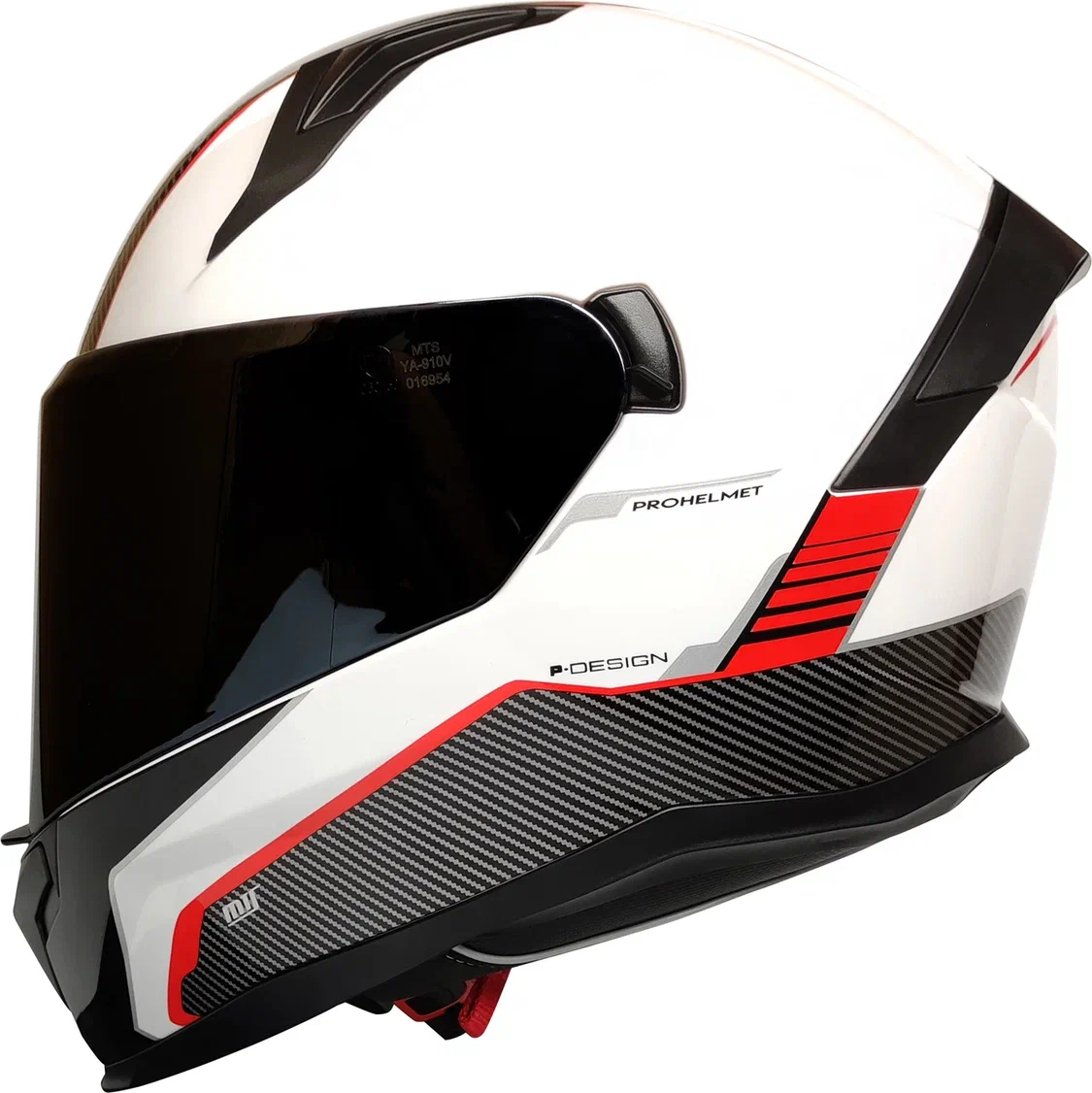 MTS 910 WHİTE  İÇTEN GÜNEŞ GÖZLÜKLÜ FULL FACE KASK