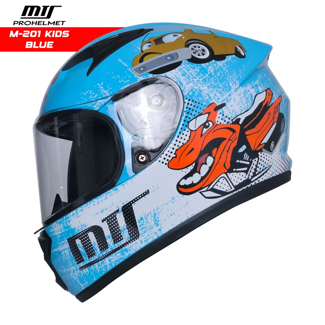 MTS 201 KIDS BLUE  ÇOCUK KASKI FULL FACE