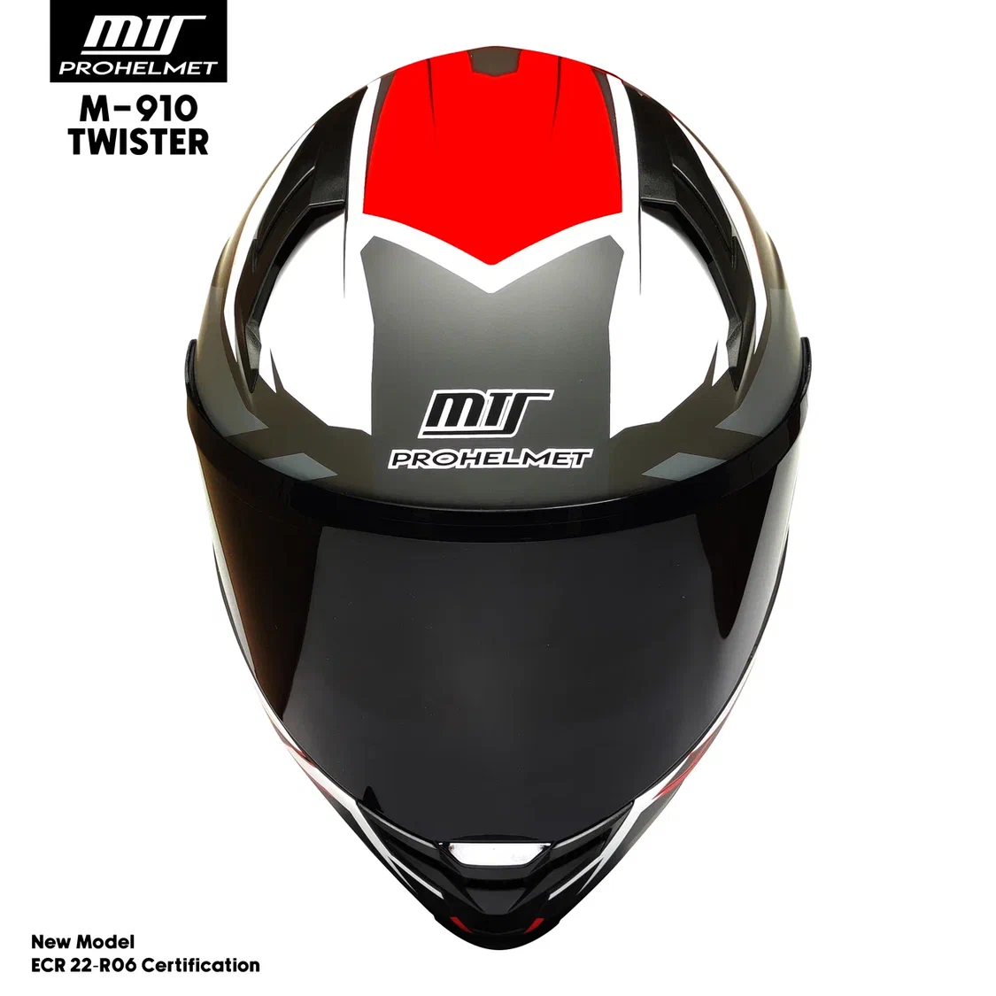 MTS 910 TWISTER MAT İÇTEN GÜNEŞ GÖZLÜKLÜ FULL FACE KASK