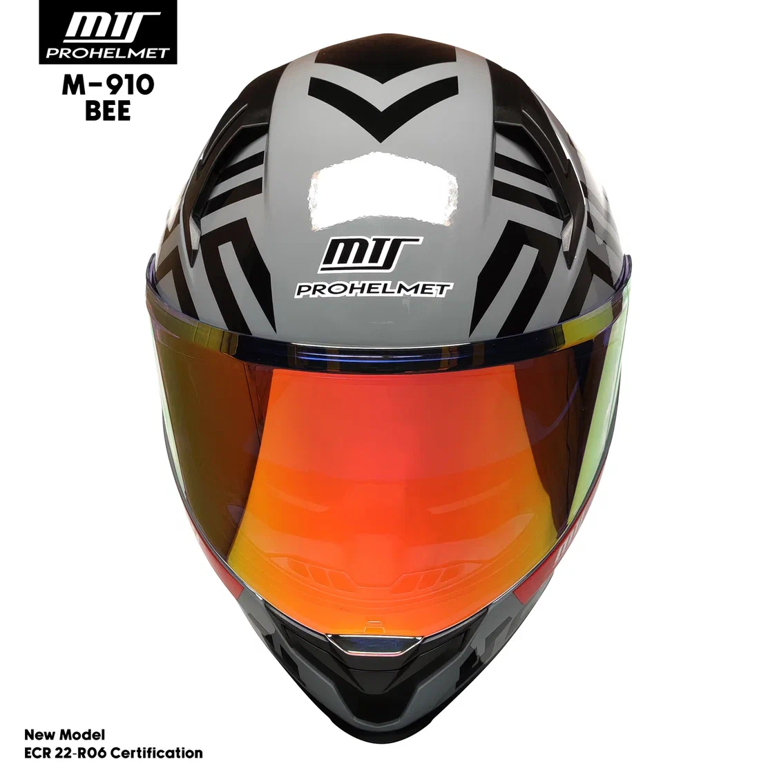 MTS 910 GRAY İÇTEN GÜNEŞ GÖZLÜKLÜ FULL FACE KASK